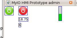 First test of AJAX HMI